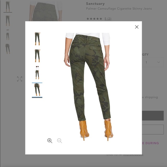 Women’s Camouflage Jeans Sz 16/33 - Picture 2 of 6